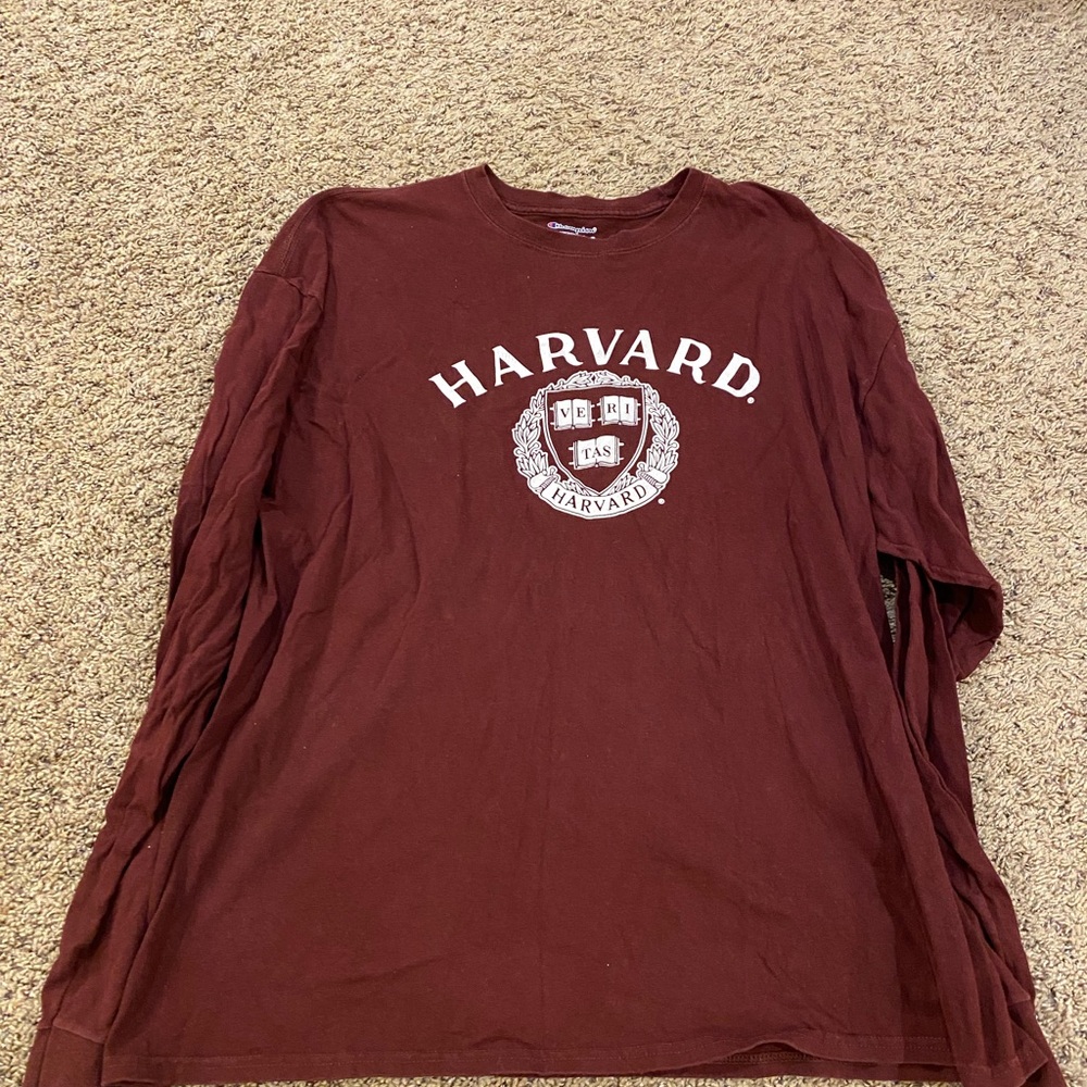 Harvard Maroon Long Sleeve Shirt